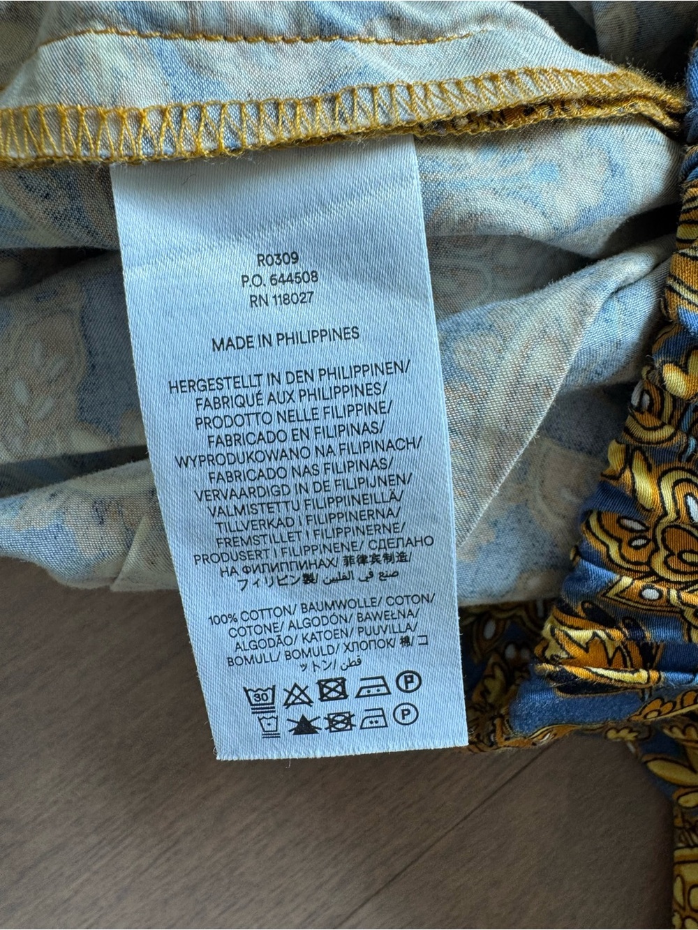 Boden Harvest Gold Paisley Pleated Cotton Skirt - Picture 8 of 9